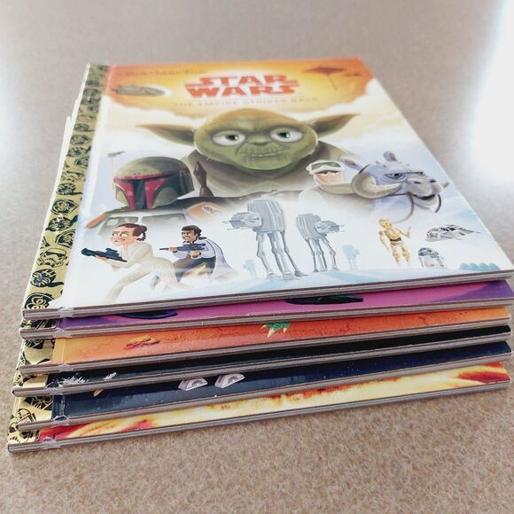 Star Wars Little Golden Book Library Boxed Set Trilogy Hardcover Set of 6 - Picture 10 of 11